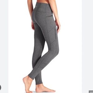 Athleta Sly Drifter Herringbone Leggings – Grey/Black – Size Large
